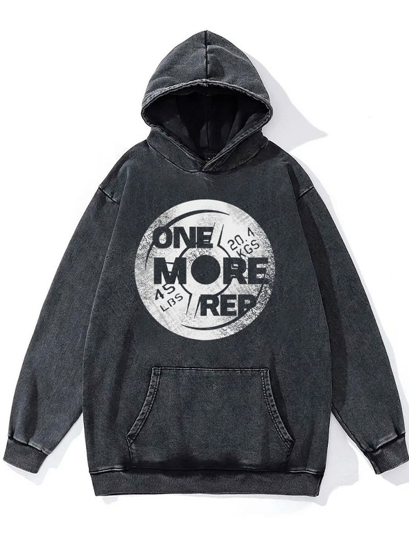 one more rep Washed Gym Hoodie