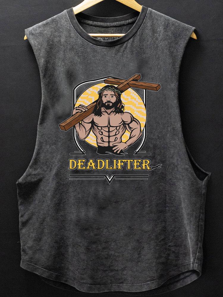 Jesus Deadlifter SCOOP BOTTOM COTTON TANK