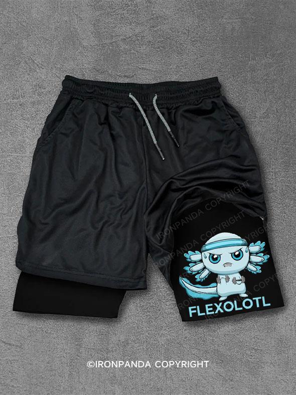 Flexolotl Axolotl Weightlifting Performance Training Shorts