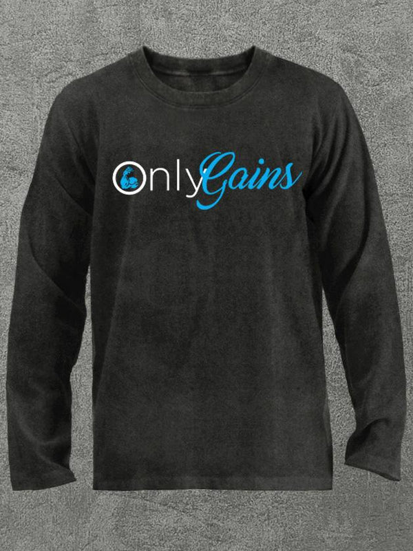 only gains Washed Gym Long Sleeve Shirt