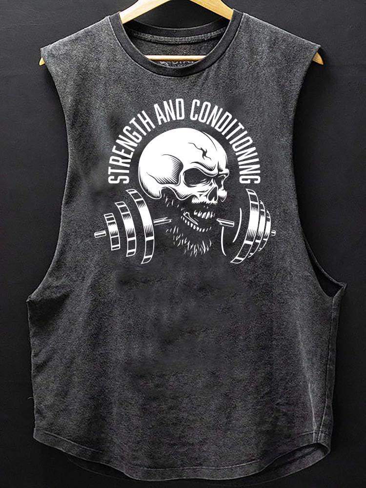 STRENGTH AND CONDITIONING Scoop Bottom Cotton Tank