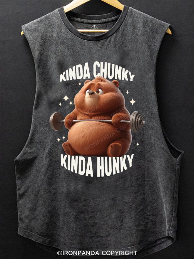 Kinda chunky kinda hunky BEAR SCOOP BOTTOM COTTON TANK