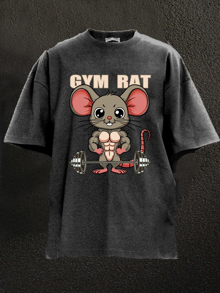 gym rat Washed Gym Shirt
