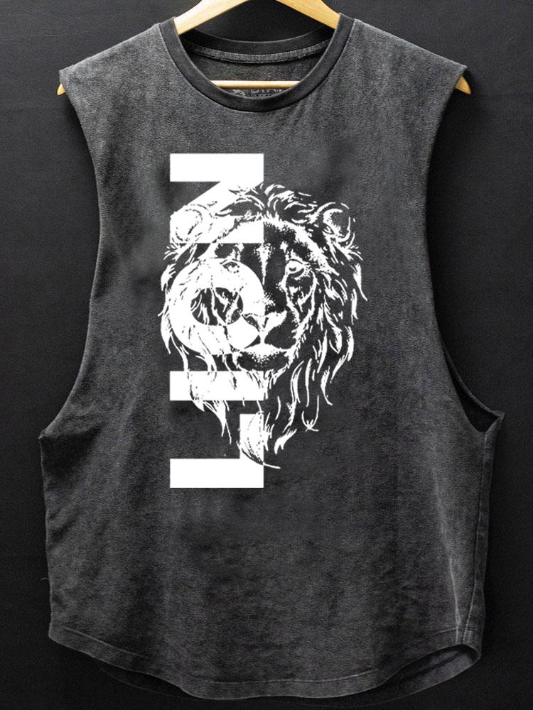 lion SCOOP BOTTOM COTTON TANK