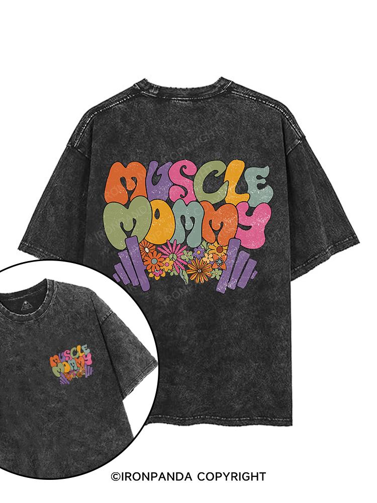 Muscle Mom  printed Gym Shirt