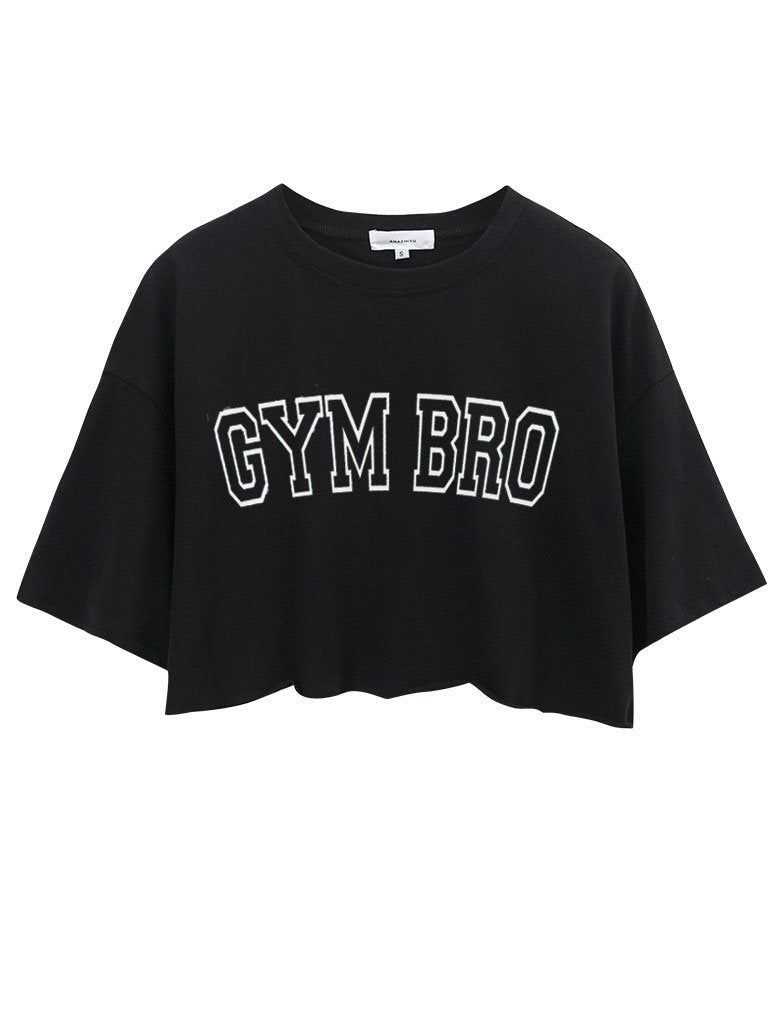 Gym Bro Crop Tops