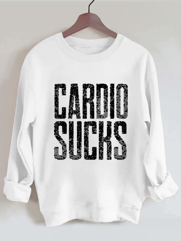 Cardio sucks Vintage Gym Sweatshirt
