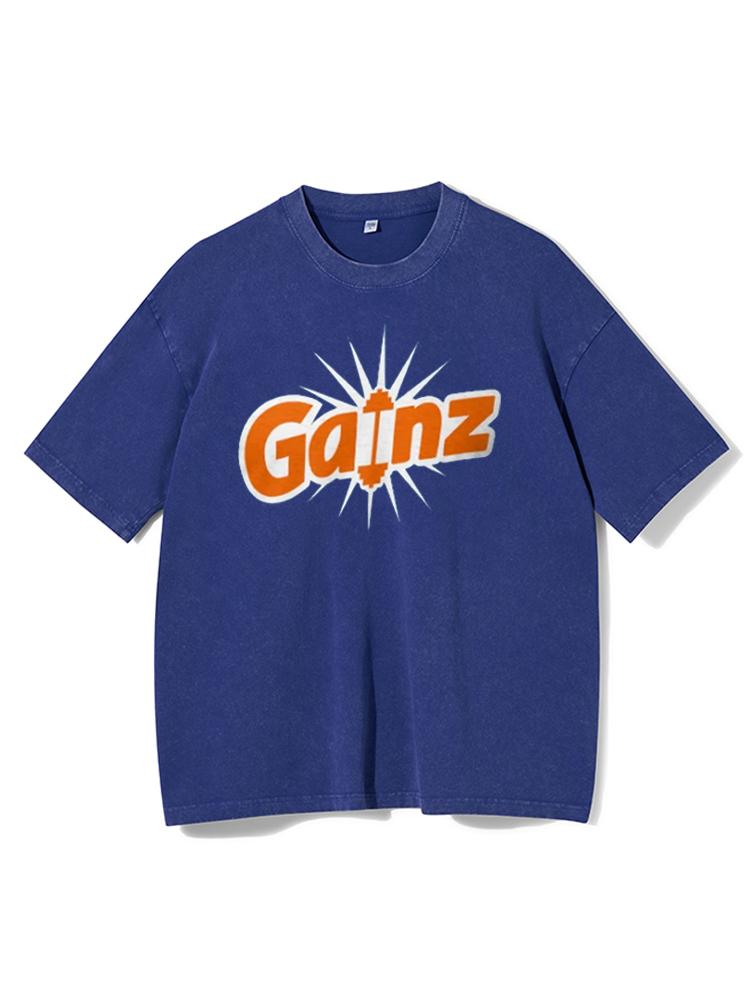 Gainz Washed Gym Shirt