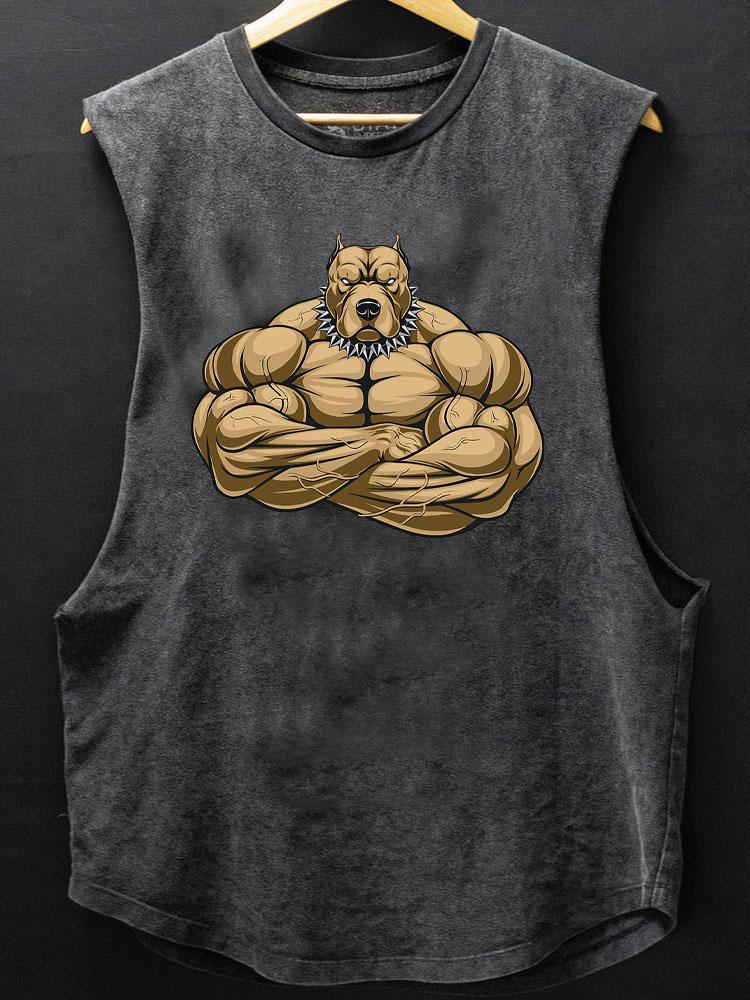 BULLTERRIER BODYBUILDER SCOOP BOTTOM COTTON TANK