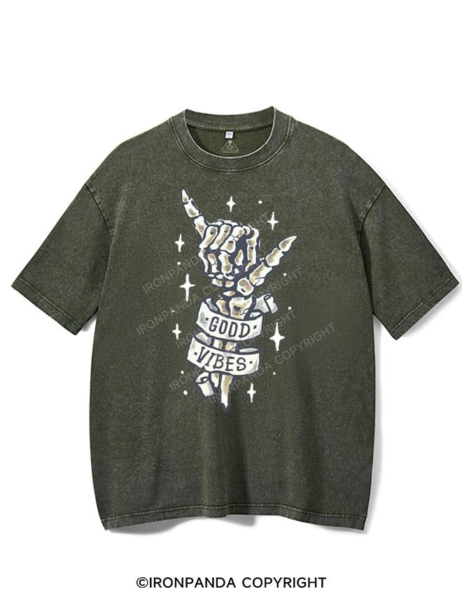GOOD VIBES VINTAGE GYM SHIRT