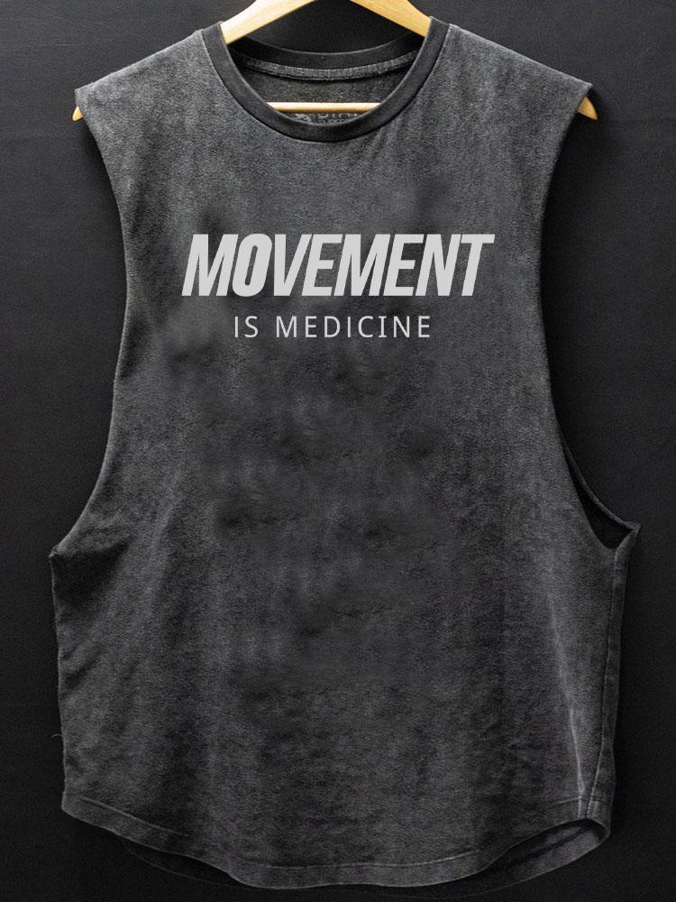 movement is medicine SCOOP BOTTOM COTTON TANK