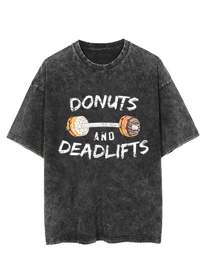 Donuts and Deadlifts Vintage Gym Shirt