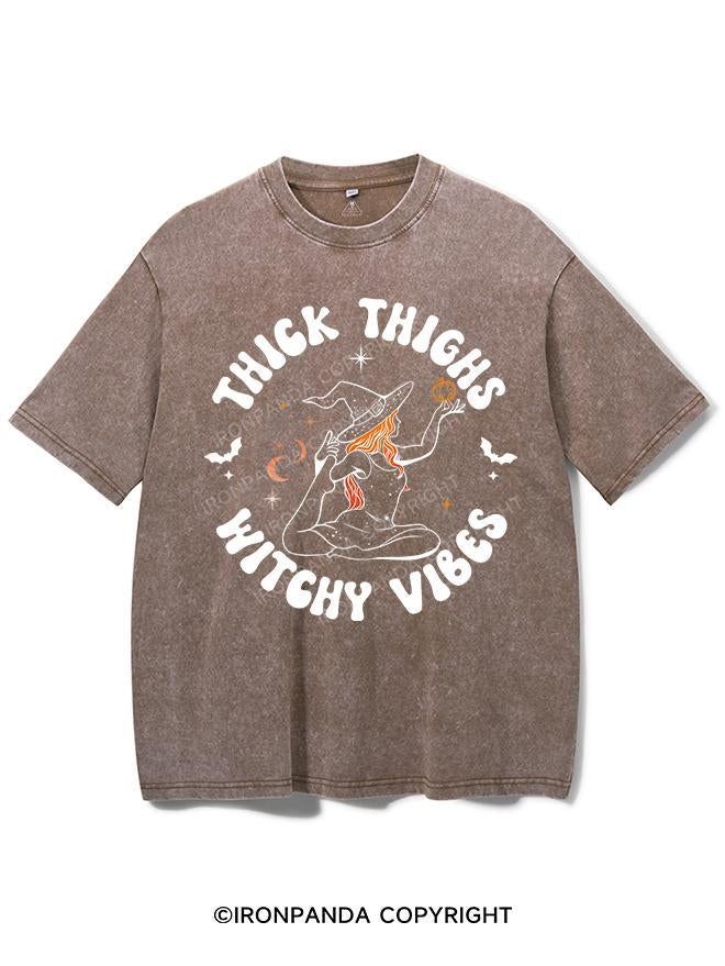 THICK THIGHS WITCHY VIBES VINTAGE GYM SHIRT