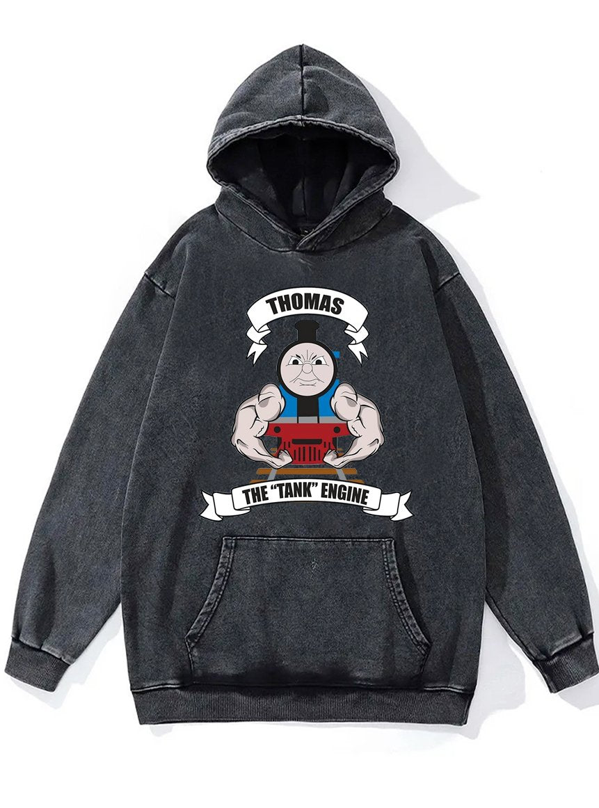 THE TANK ENGINE Washed Gym Hoodie
