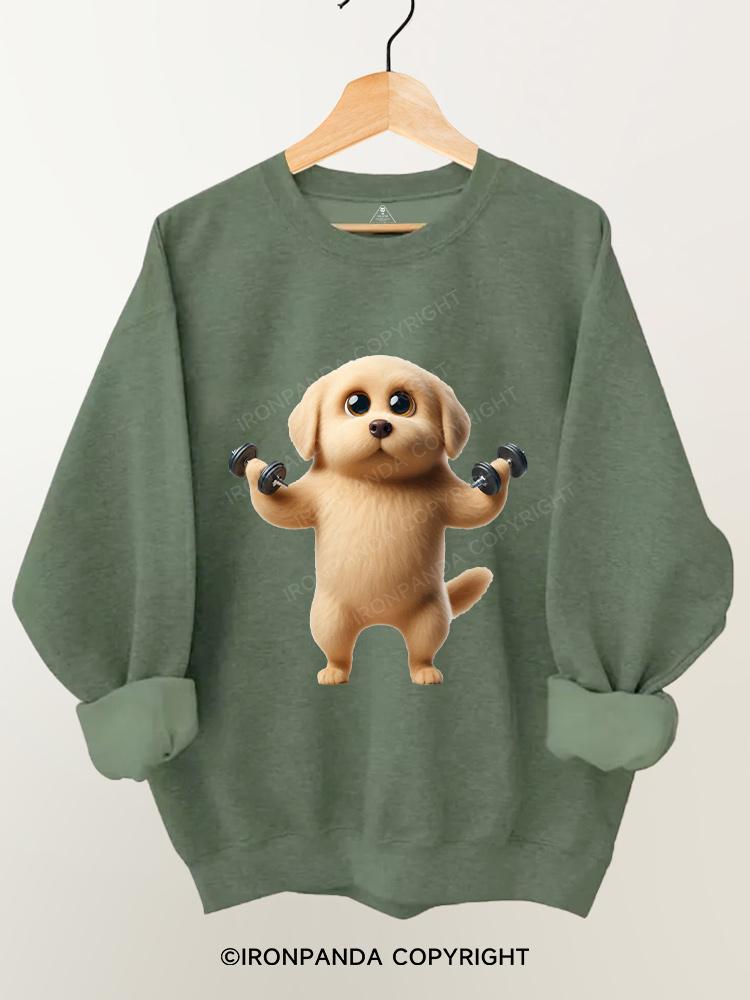 Labrador Weightlifting Gym Sweatshirt