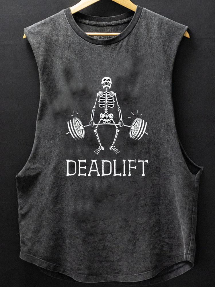 DEADLIFT Funny SCOOP BOTTOM COTTON TANK