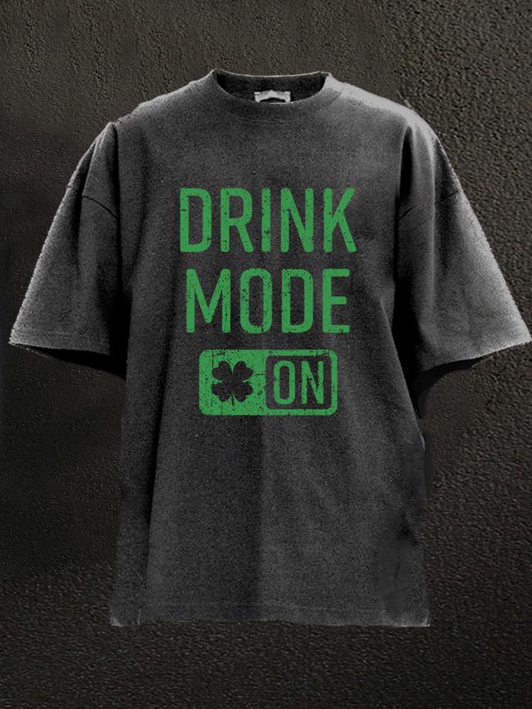 drink mode on Washed Gym Shirt
