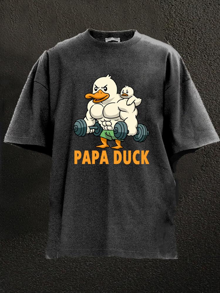 papa duck Washed Gym Shirt
