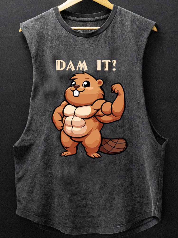 dam it SCOOP BOTTOM COTTON TANK