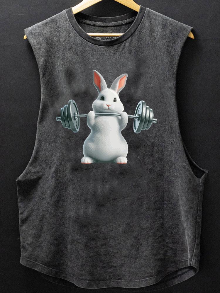 weightlifting rabbit SCOOP BOTTOM COTTON TANK