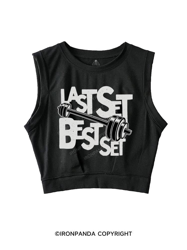 LAST SET BEST SET SLEEVELESS CROP TOPS
