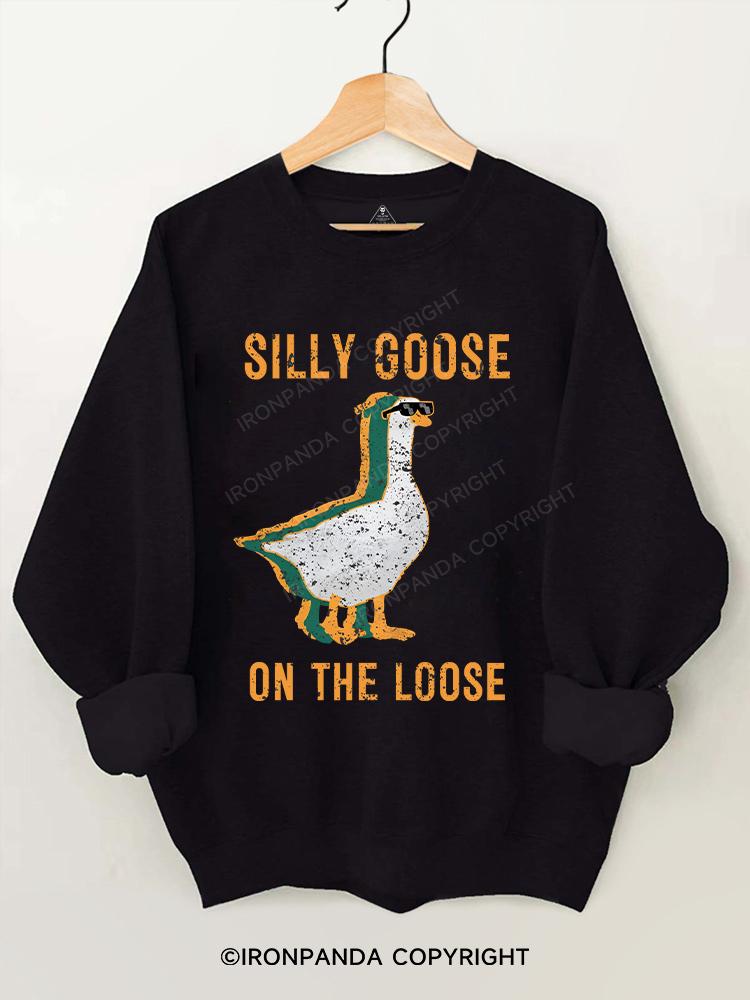 Silly Goose on the loose  Gym Sweatshirt