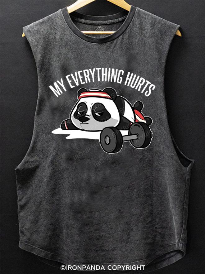 My everything Hurts SCOOP BOTTOM COTTON TANK