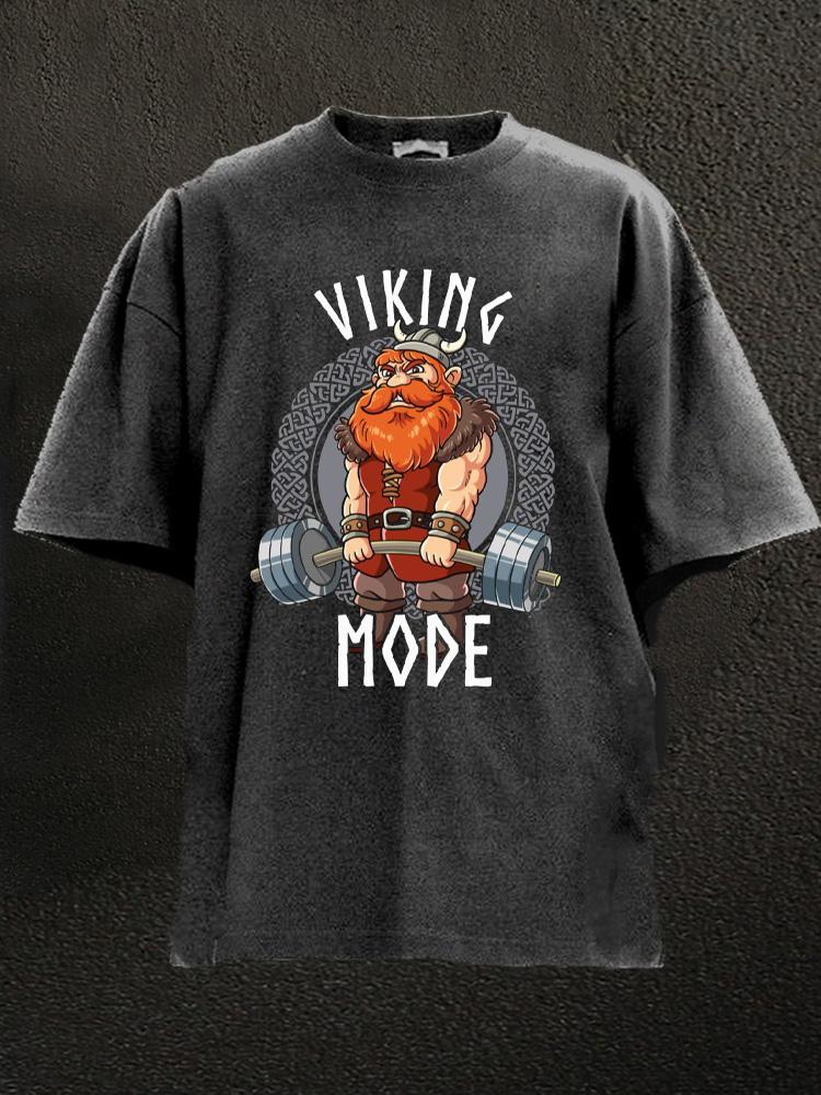 viking mode Washed Gym Shirt