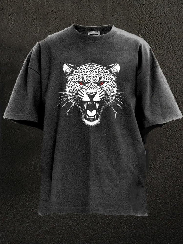 roaring leopard Washed Gym Shirt