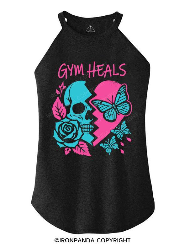GYM HEALS TRI ROCKER COTTON TANK