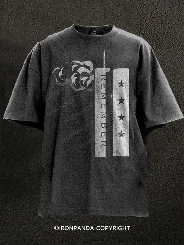 Remember September 11th Washed Gym Shirt