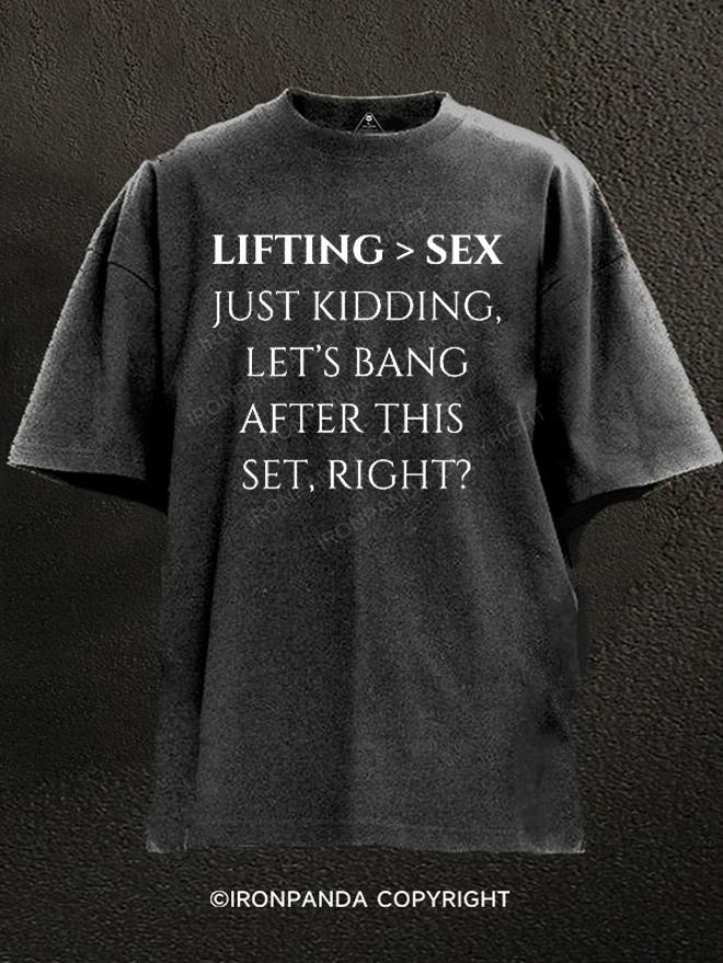 LIFTING SEX Washed Gym Shirt