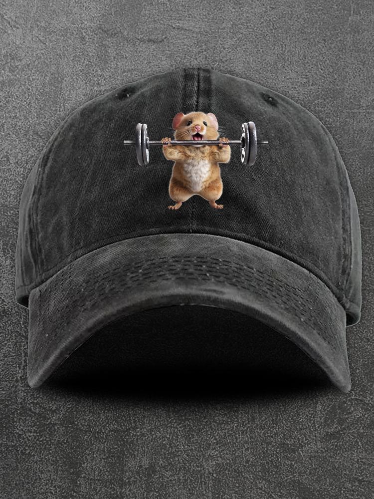 Gym Rat Washed Gym Cap