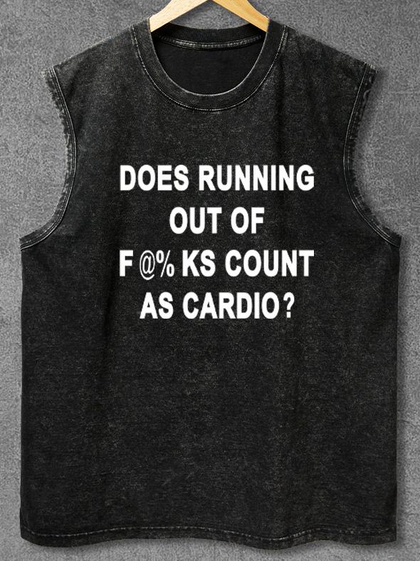 Does Running Out of Count as Cardio Washed Gym Tank