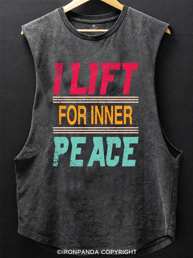 I Lift For Inner Peace SCOOP BOTTOM COTTON TANK
