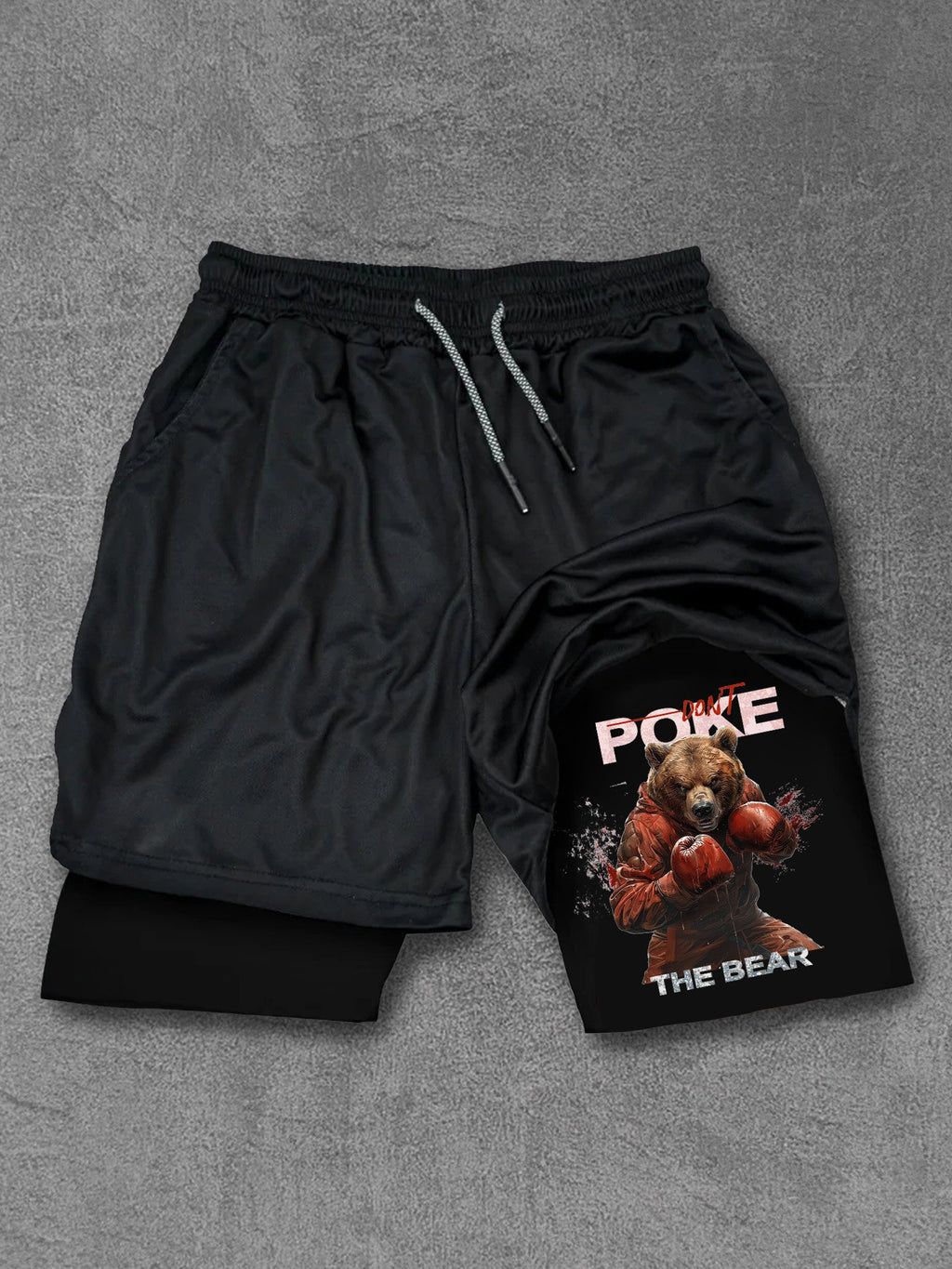 don't poke the bear Performance Training Shorts