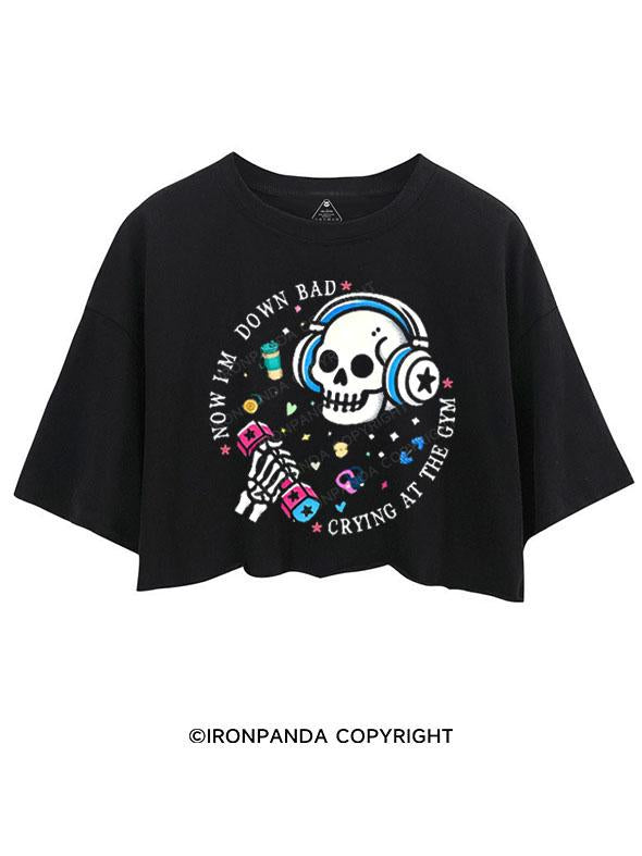NOW I'M DOWN BAD CRYING AT THE GYM CROP TOPS