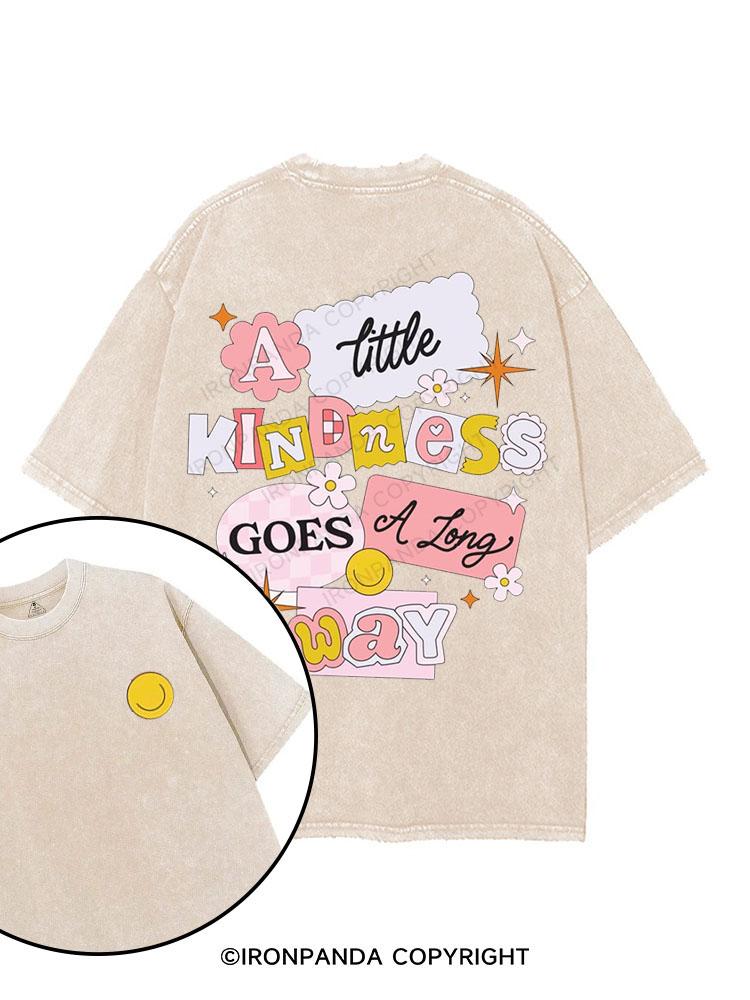 A little kindness goes a long way printed Gym Shirt