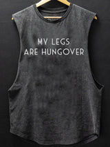 my legs are hungover SCOOP BOTTOM COTTON TANK