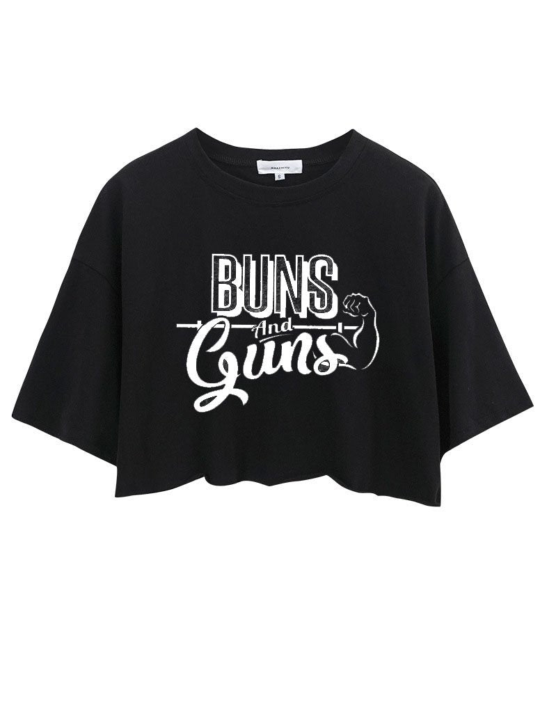 Buns & Guns Crop Tops