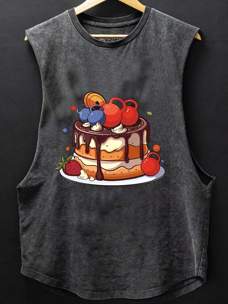 CAKE WORK OUT SCOOP BOTTOM COTTON TANK