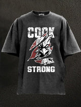 cock strong Washed Gym Shirt