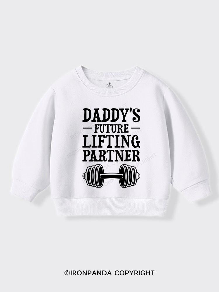 Daddy's Future Lifting Partner Kids Sports Sweatshirt