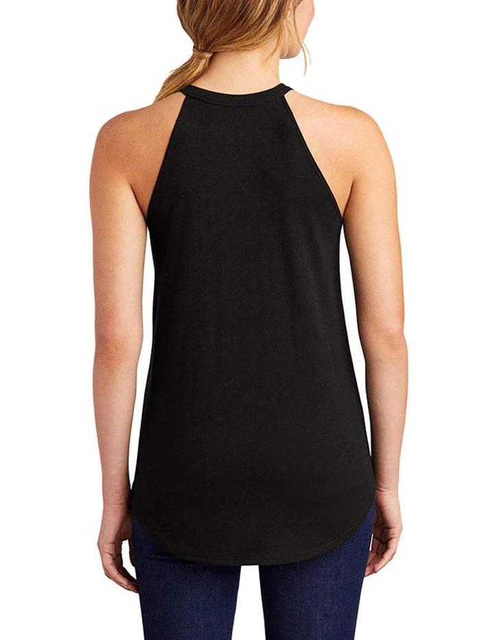 NO IFS JUST BUTTS TRI ROCKER COTTON TANK