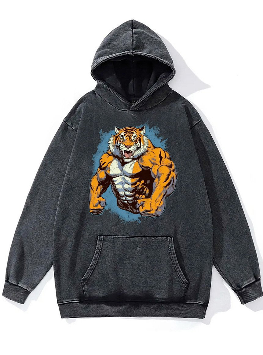 fitness tiger Washed Gym Hoodie