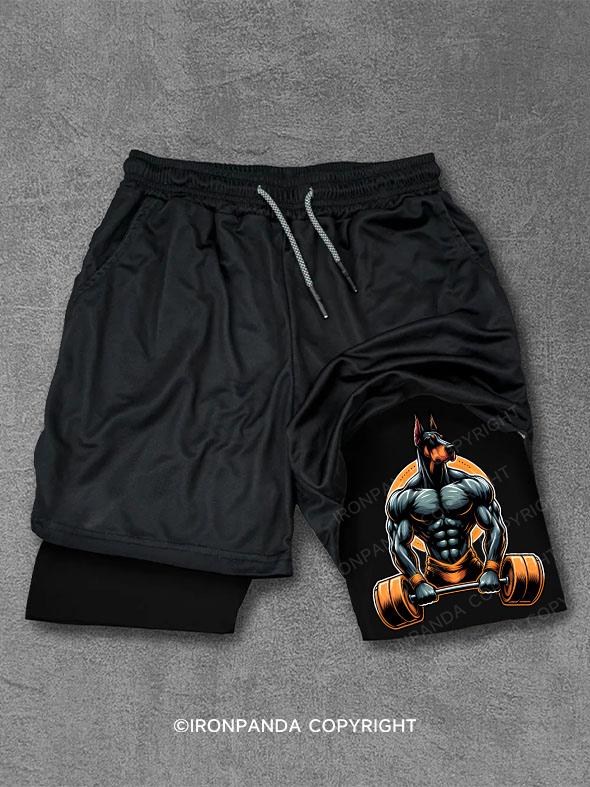 Doberman Weightlifting Performance Training Shorts