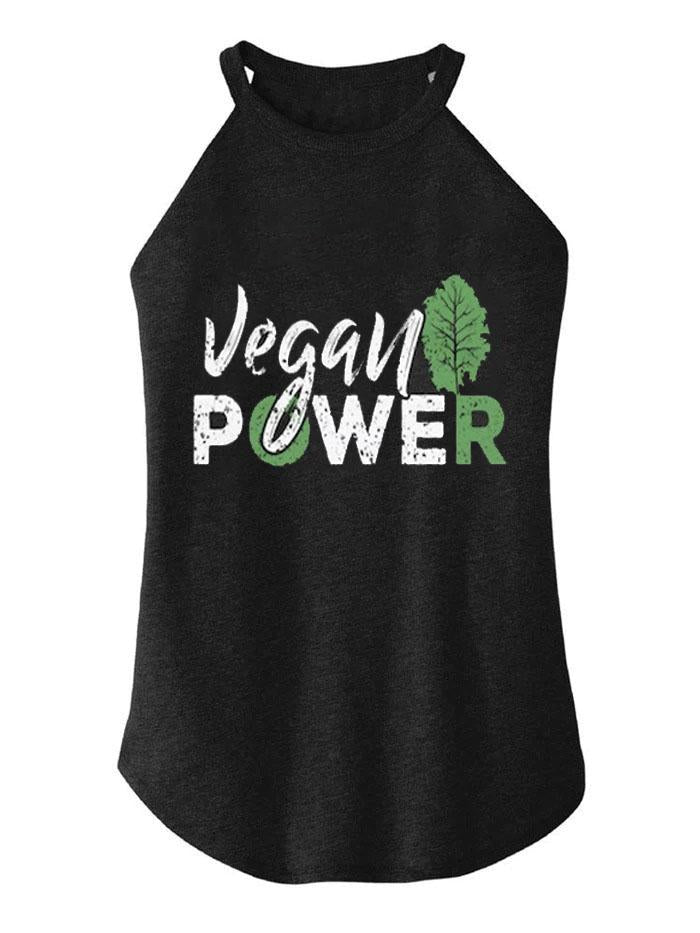 Vegan Power TRI ROCKER COTTON TANK