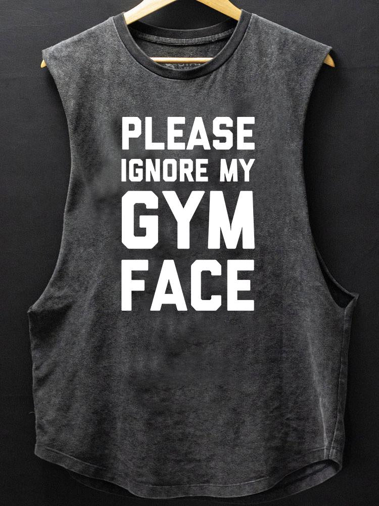 please ignore my gym face BOTTOM COTTON TANK