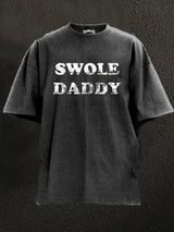 swole daddy Washed Gym Shirt