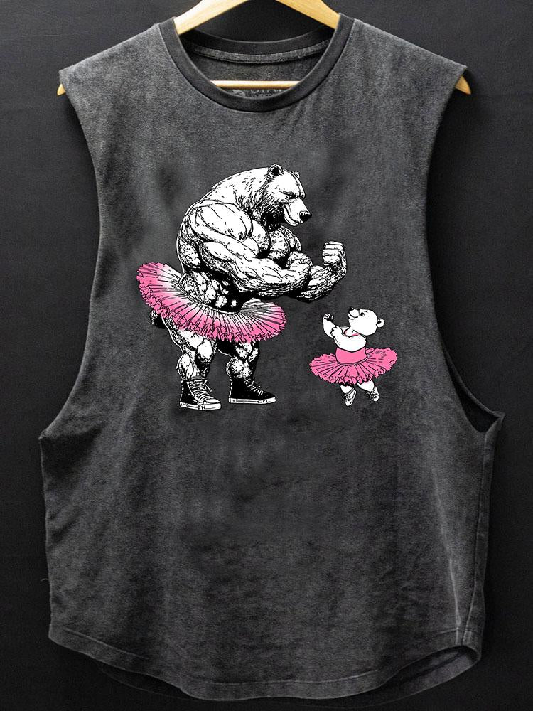 BALLET GYM DADDY BOTTOM COTTON TANK